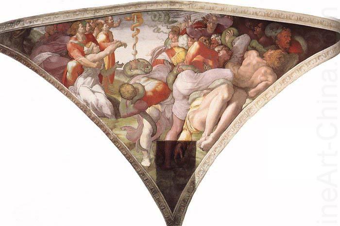 Michelangelo Buonarroti The Brazen Serpent china oil painting image